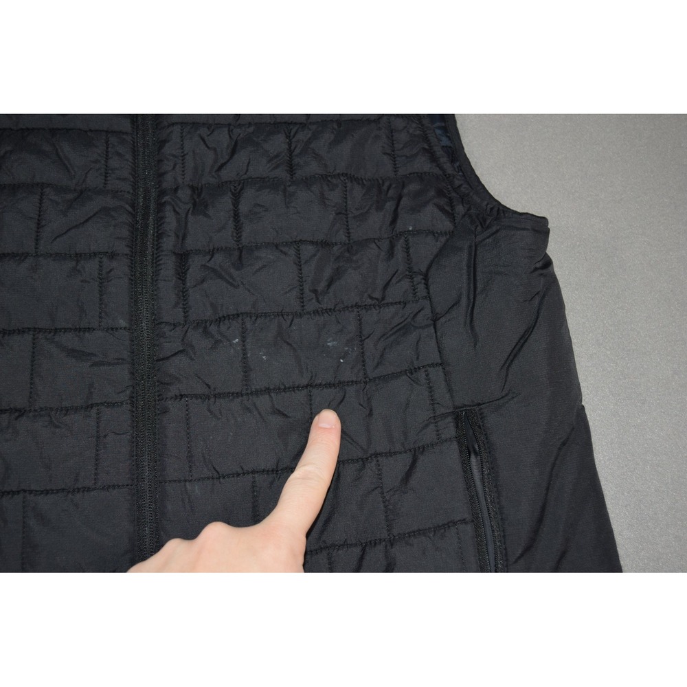 Abercrombie & Fitch Jacket Mens Medium Black Quilted Vest Primaloft Insulated - Picture 3 of 8